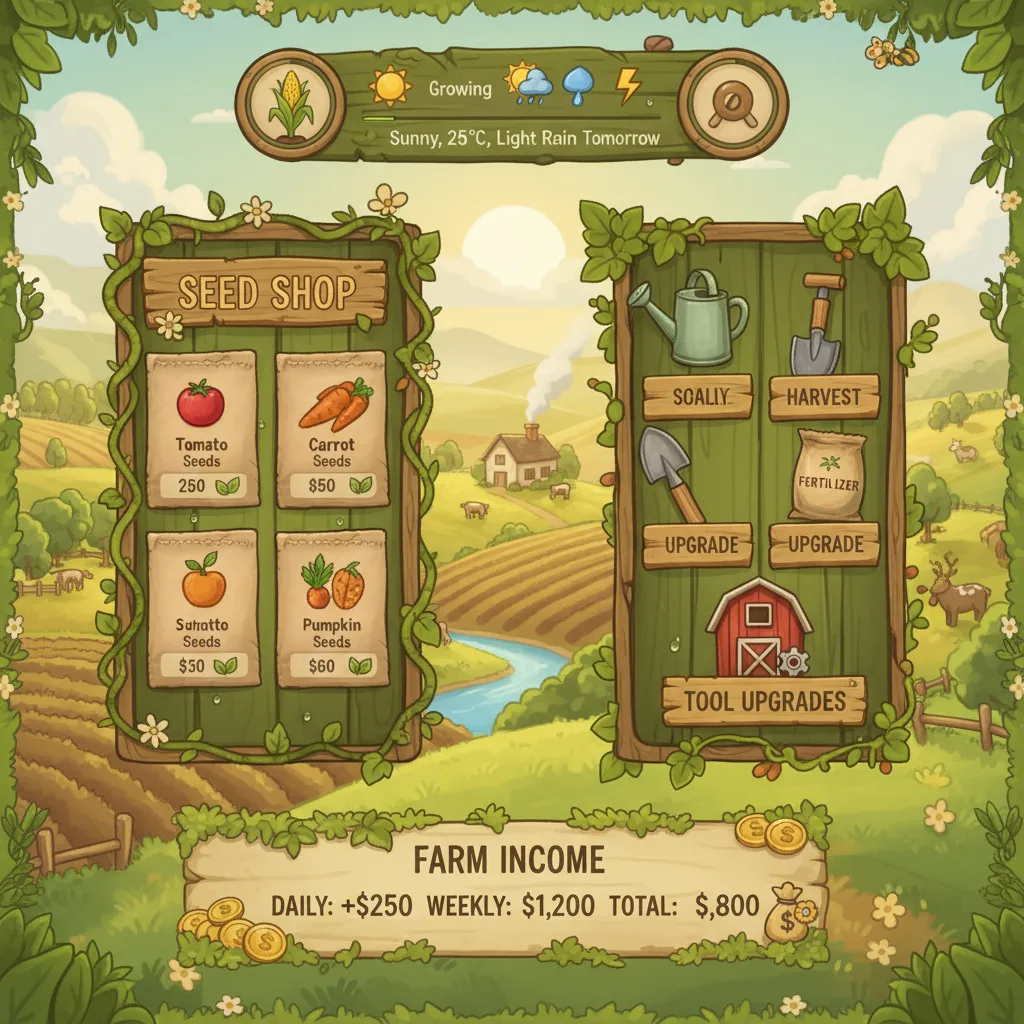 Game UI Design — Example outputs