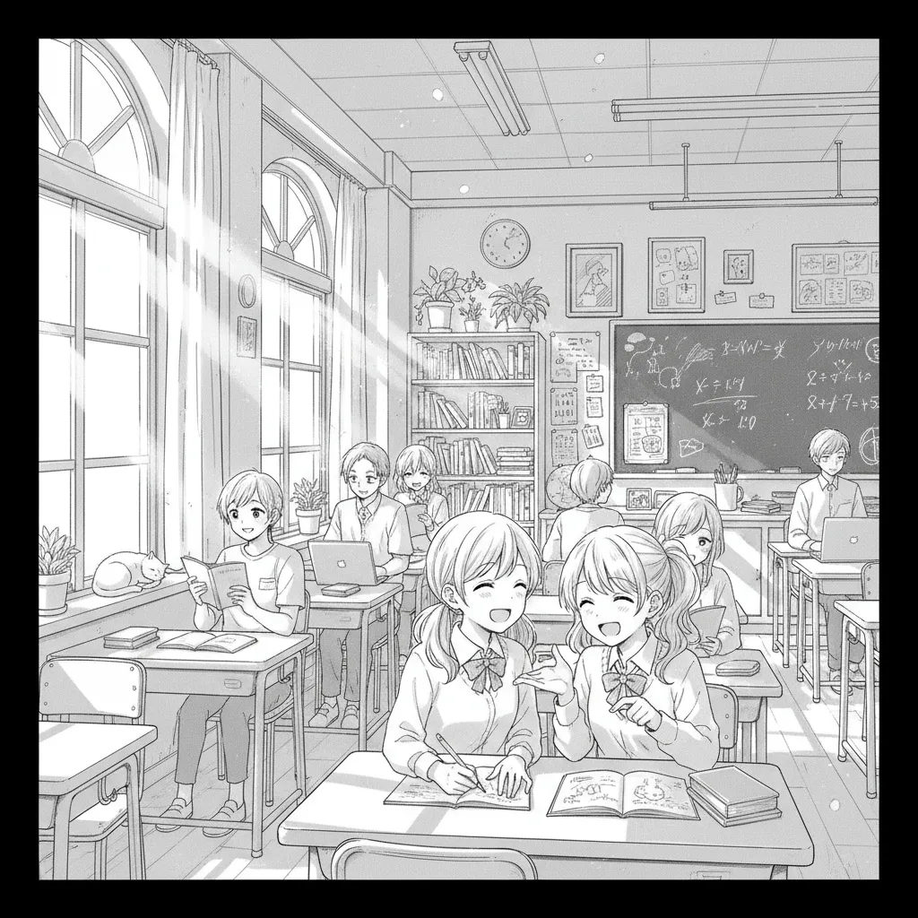 Black & White Anime — Example outputs