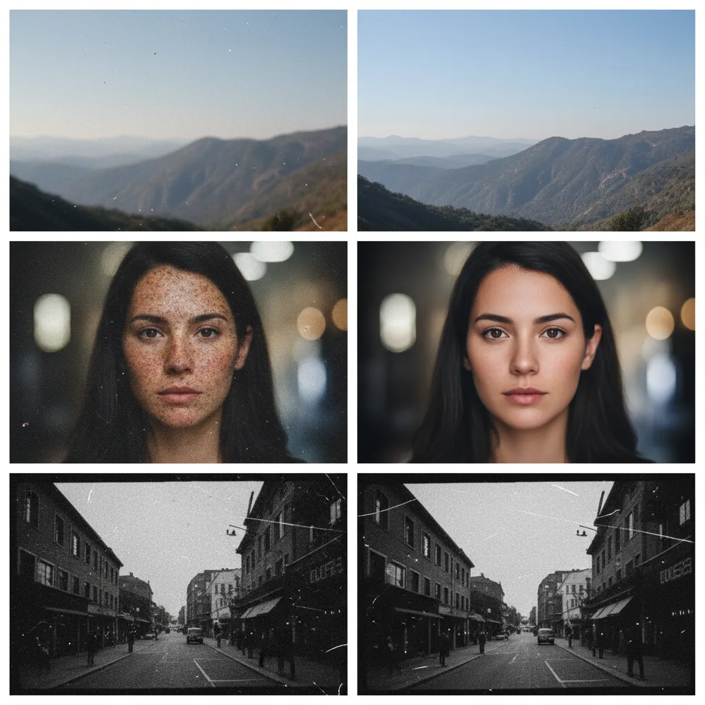 Photo Restoration — Example outputs