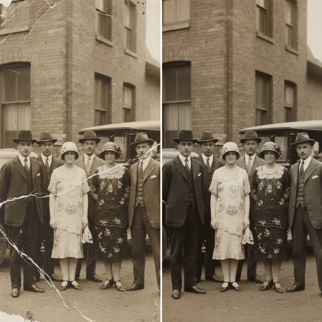 Photo Restoration — Example outputs