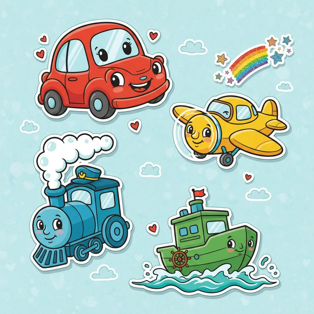 Sticker Generator — Example outputs