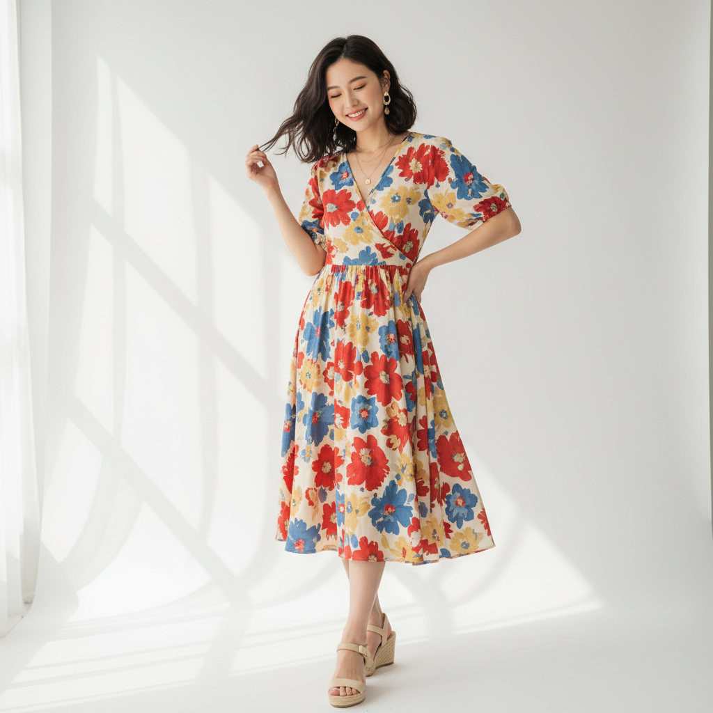 nb2-virtual-tryon-dress — AI Virtual Try-On — Floral Dress